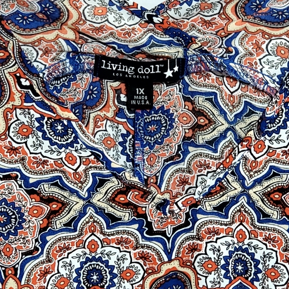 Living Doll Blouse 1X - Picture 3 of 7